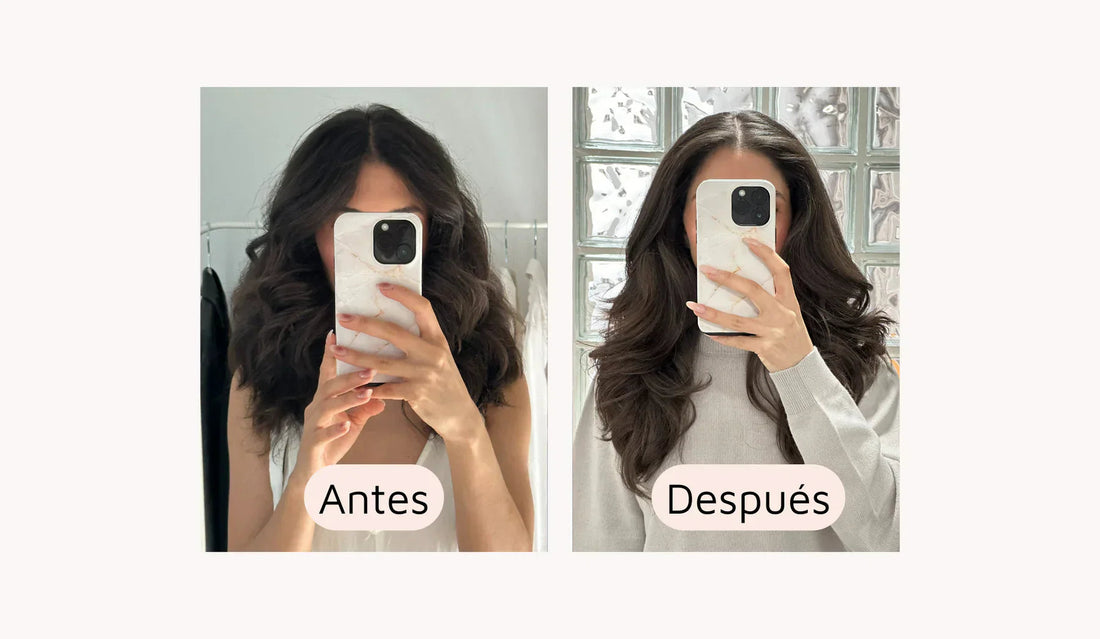 "Llevaba una semana tomando HAIR FORMULA y ya vi que se me caía muchísimo menos cabello"